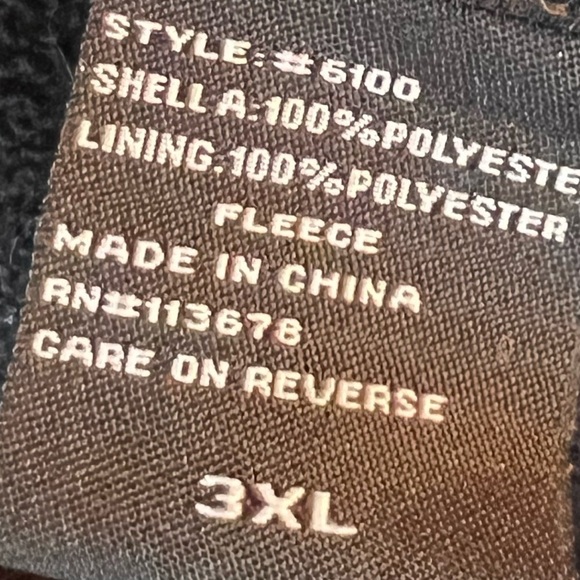 OSU Beavers Oregon State University Black Zip Up Jacket Size 3XL - Picture 3 of 3